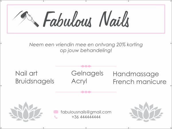 Fabulous Nails spandoek