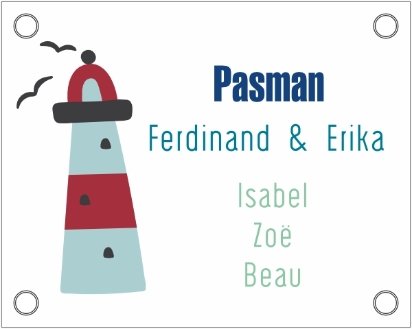 Familie naambord