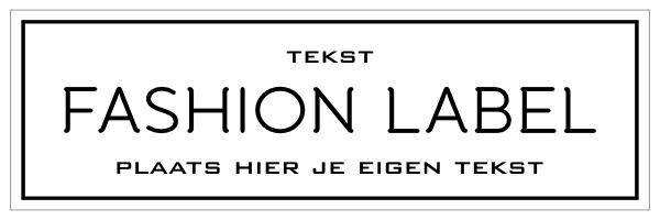 Fashion label sticker