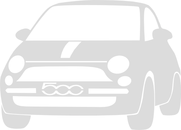 Fiat 500 muursticker