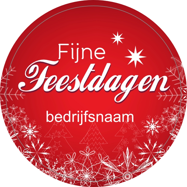 Fijne feestdagen doming rood