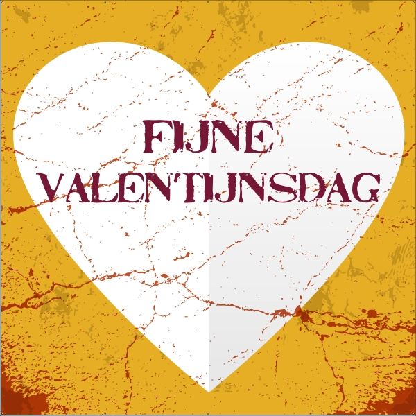 Fijne Valentijnsdag Spandoek