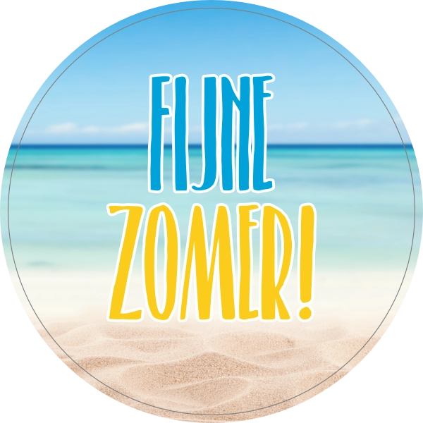 Fijne zomer sticker