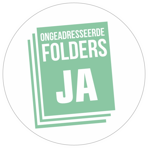 Folders Ja sticker Wit