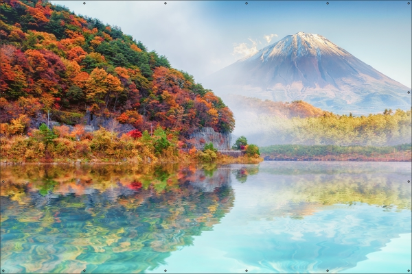 Fuji in de herfst tuindoek