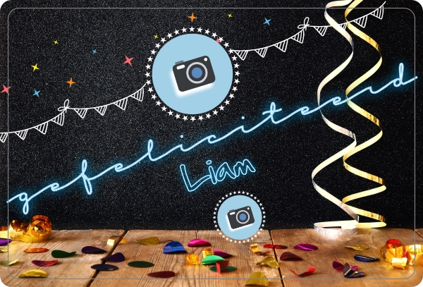 Gefeliciteerd Foto Fleecedeken