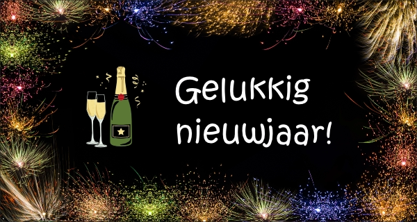 Gelukkig nieuwjaar Spandoek