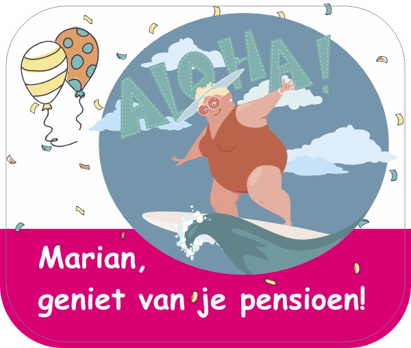 Geniet van je pensioen sticker