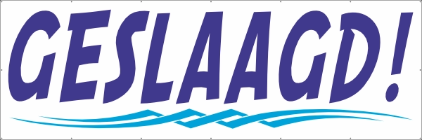 Geslaagd spandoek