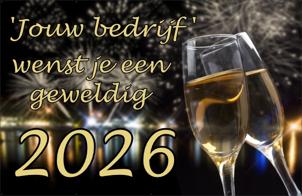 Geweldig nieuw jaar Spandoek