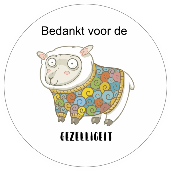 Gezelligeit sticker
