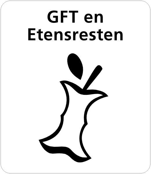GFT en Etensresten sticker