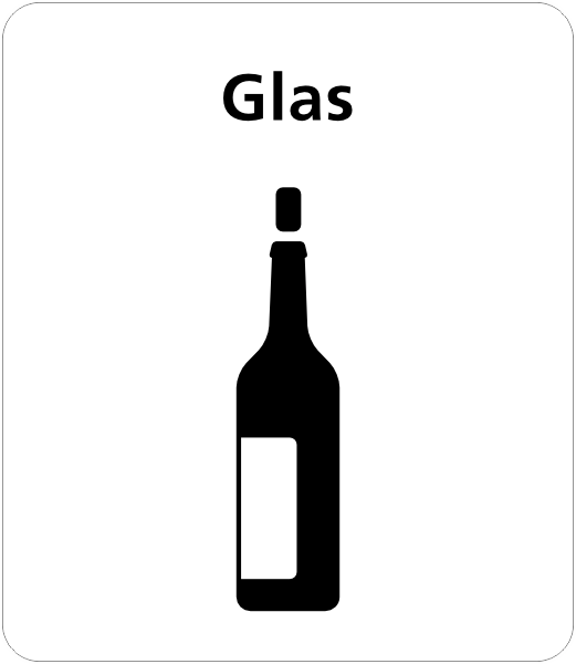 Glas sticker
