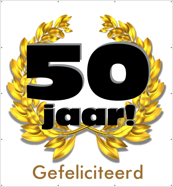 Gouden jubileum spandoek