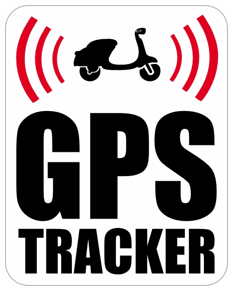 GPS tracker Scooter Sticker