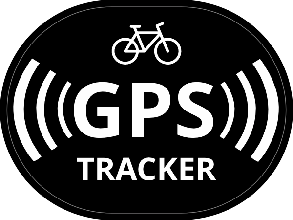 GPS tracker sticker zwart zilver