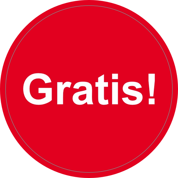 Gratis sticker