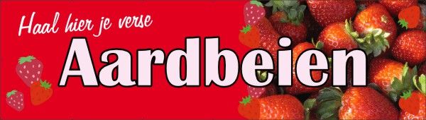Haal hier je verse aardbeien