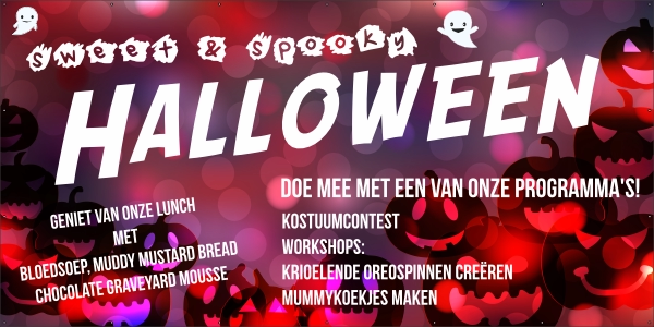 Halloween sweet n spooky spandoek
