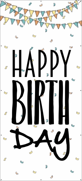 Happy Birthday spandoek
