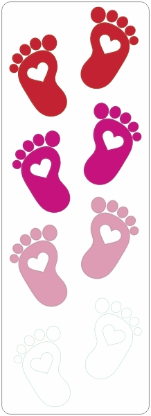 Losse voetjes stickers