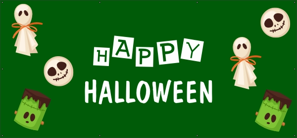 Happy Halloween spandoek
