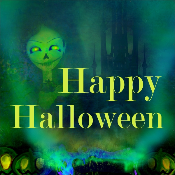 Happy Halloween 2 Spandoek
