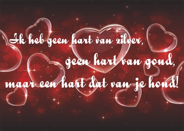 Harten Rood spandoek