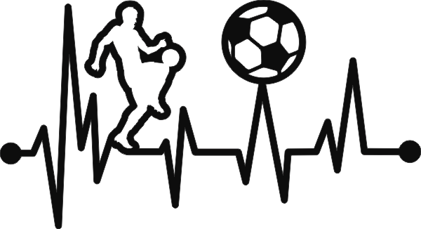 Voetbal muursticker