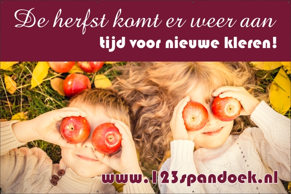 Herfst promotie spandoek