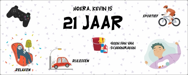 hoera 21 jaar