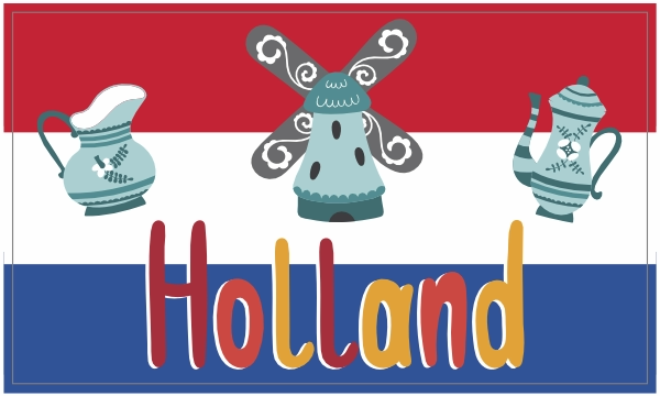 Holland molen sticker
