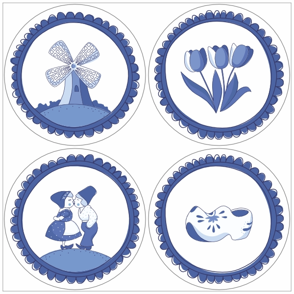 Hollands Glorie stickervel