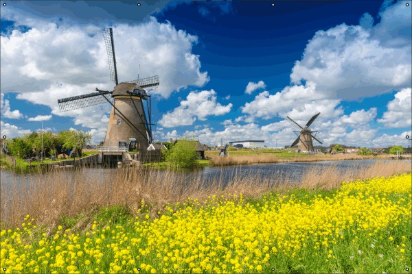 Hollands landschap tuindoek