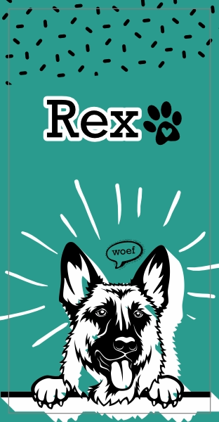 Hond naam aanpasbaar