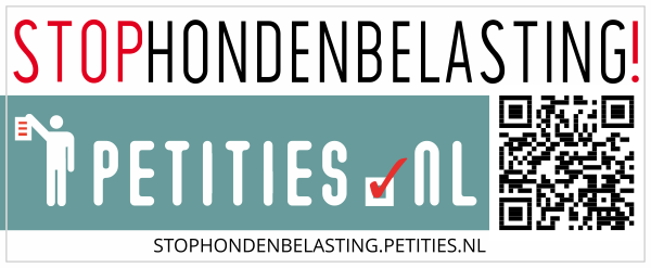 STOP hondenbelasting set van 2 stickers