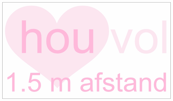 Hou vol sticker