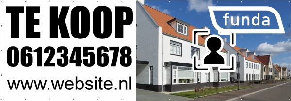 Huis verkopen Voorbeeld spandoek