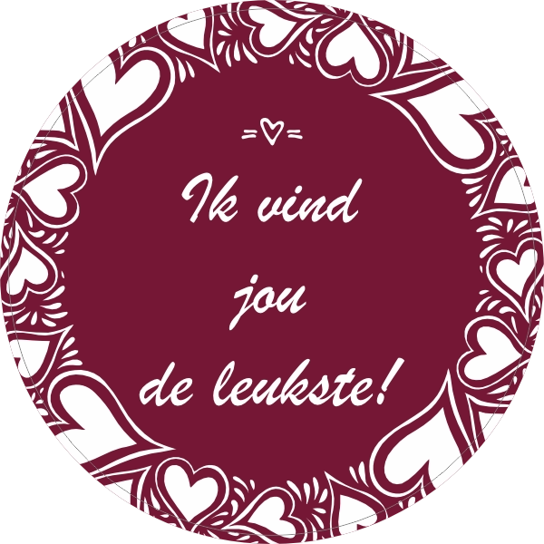 Ik vind jou de leukste sticker