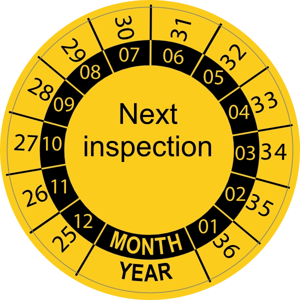 Inspection sticker 2025