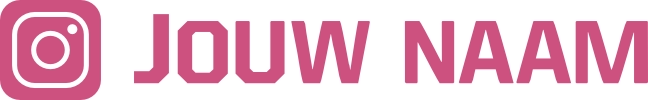 Instagram logo met jouw naam