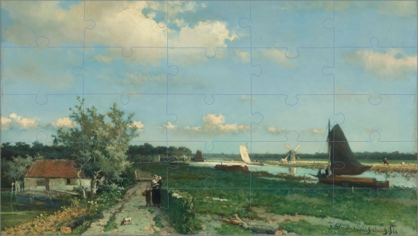 De Trekvliet bij Rijswijk puzzel
