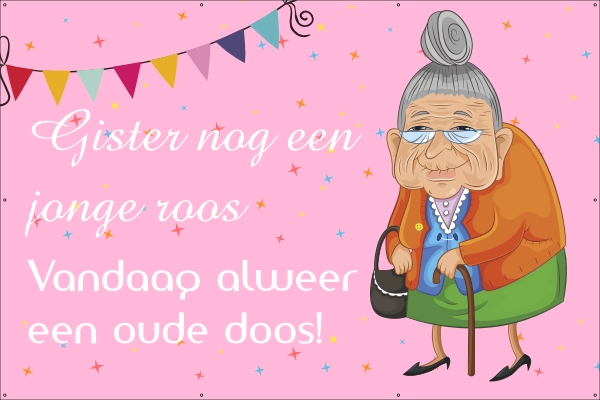 Jonge roos spandoek