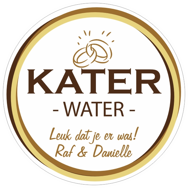 Kater water goud metallic