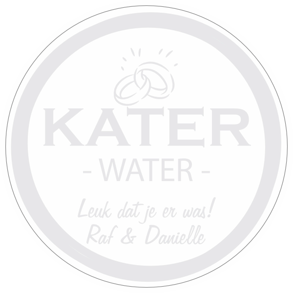 Kater water transparant wit