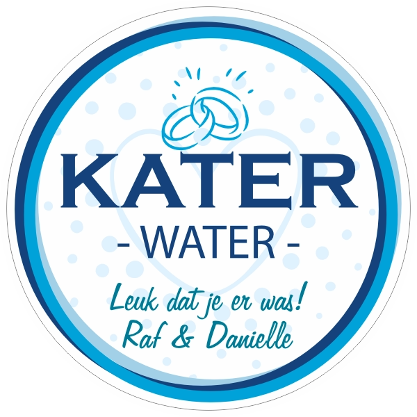 Kater water sticker
