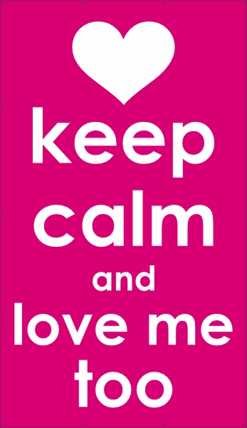 Keep Calm Love Spandoek
