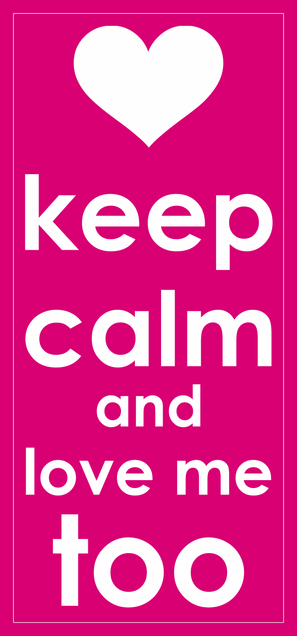 Keep Calm Love Sticker