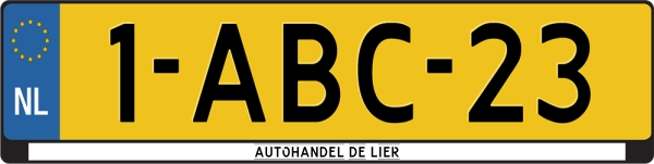 Kentekenplaathouder met opdruk