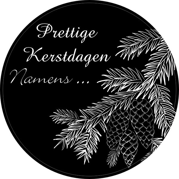 Kerst hulst Sticker